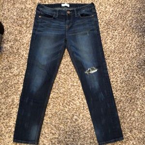 Express size 2 crop boyfriend jean
